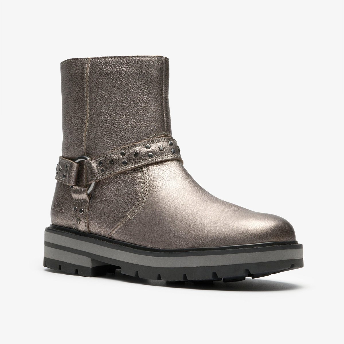 Boots Cuir PRAGUE SHINE K gris, CLARKS