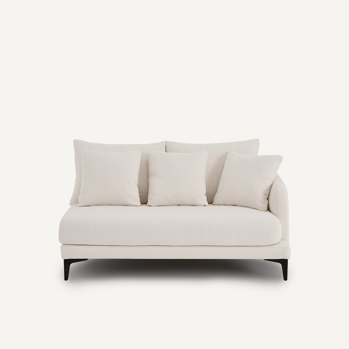 Demi-canapé 2 places en toile polyester, MODERNISTE craie, EMMANUEL GALLINA X AM.PM
