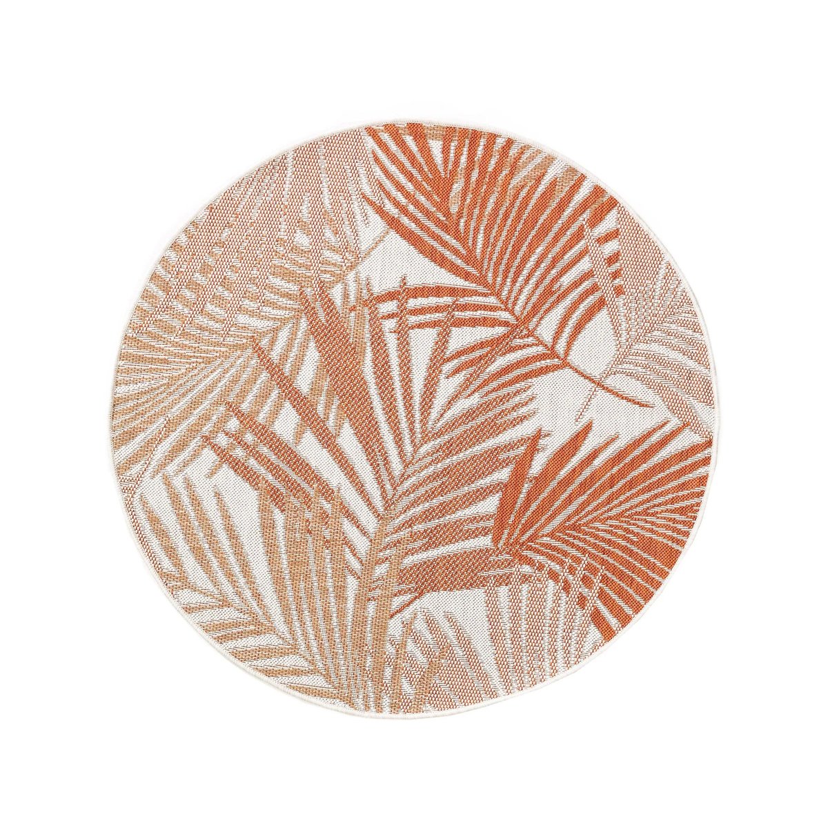 Tapis rond d'extérieur & intérieur CLEO orange, BENUTA 