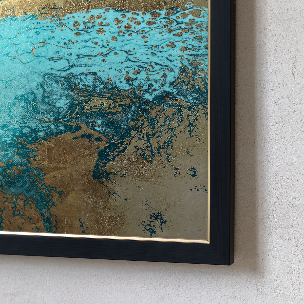 120x80cm Lagoon Framed Canvas blue, ÉDITÉ