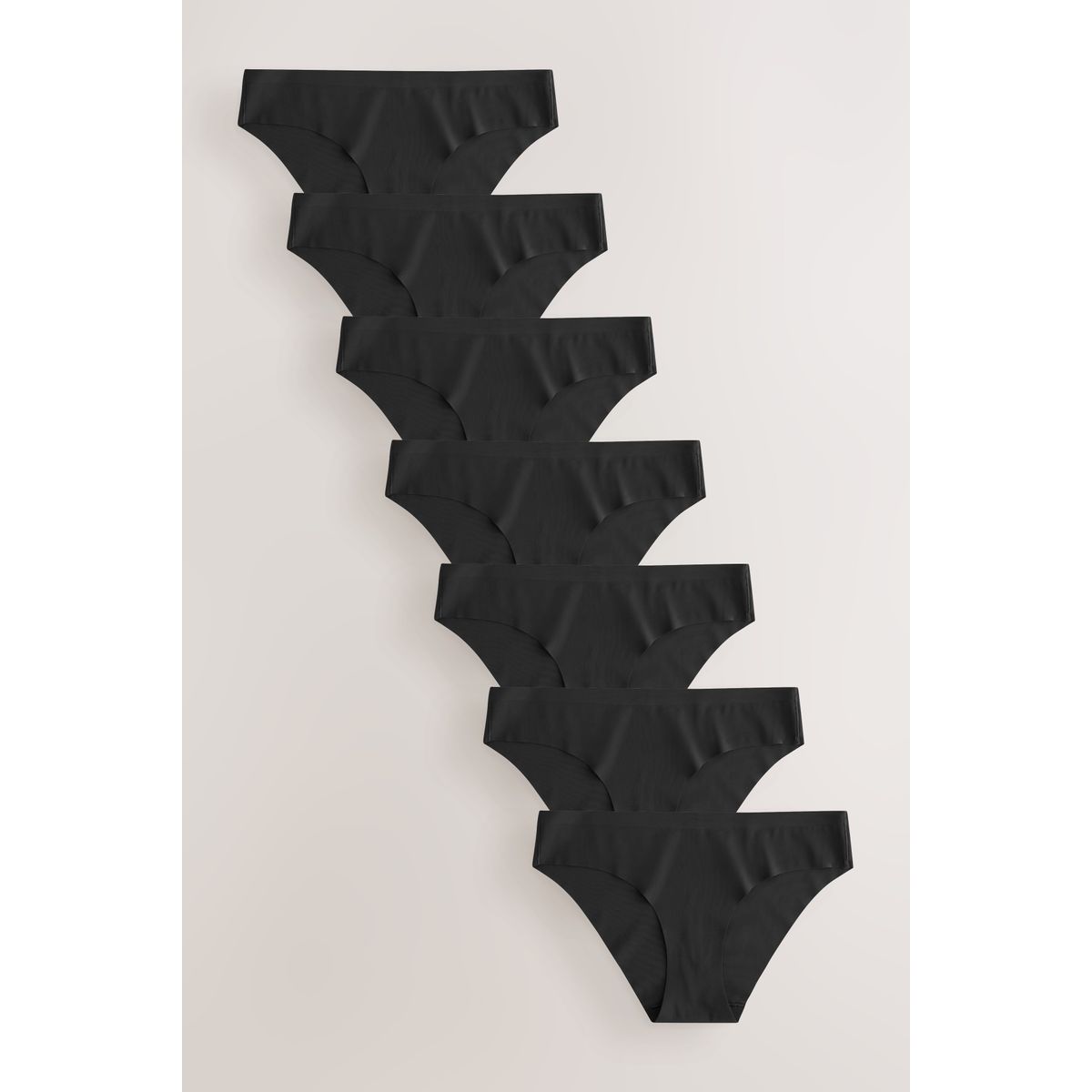 Culotte invisible confortable, lot de 7 noir, NEXT