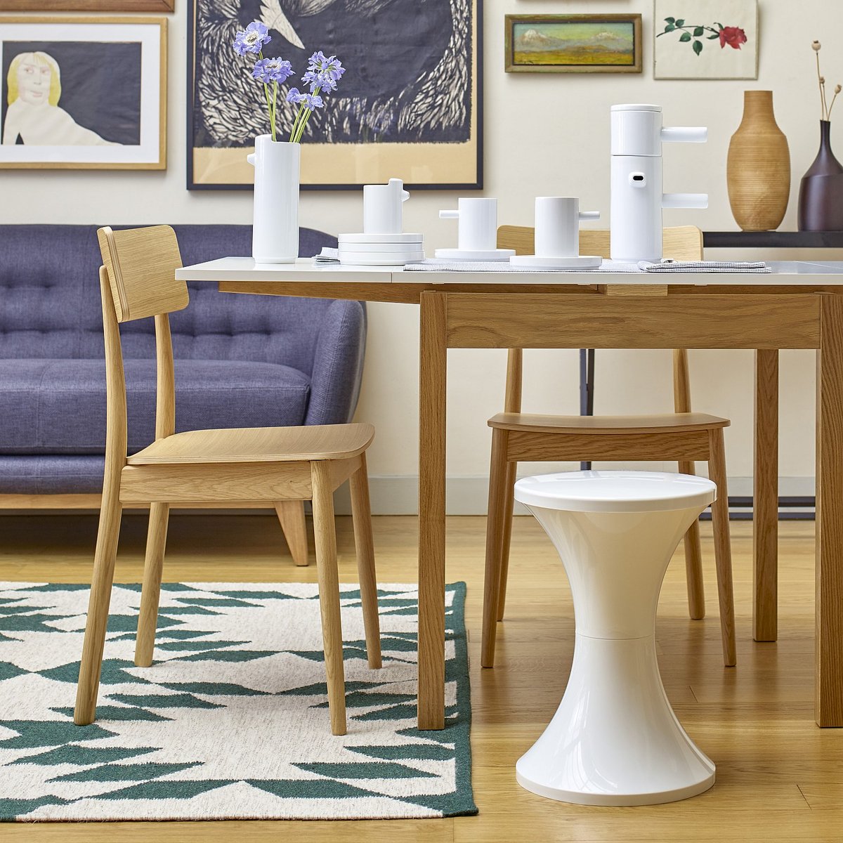 Chaise chêne PIPPA naturel clair, HABITAT