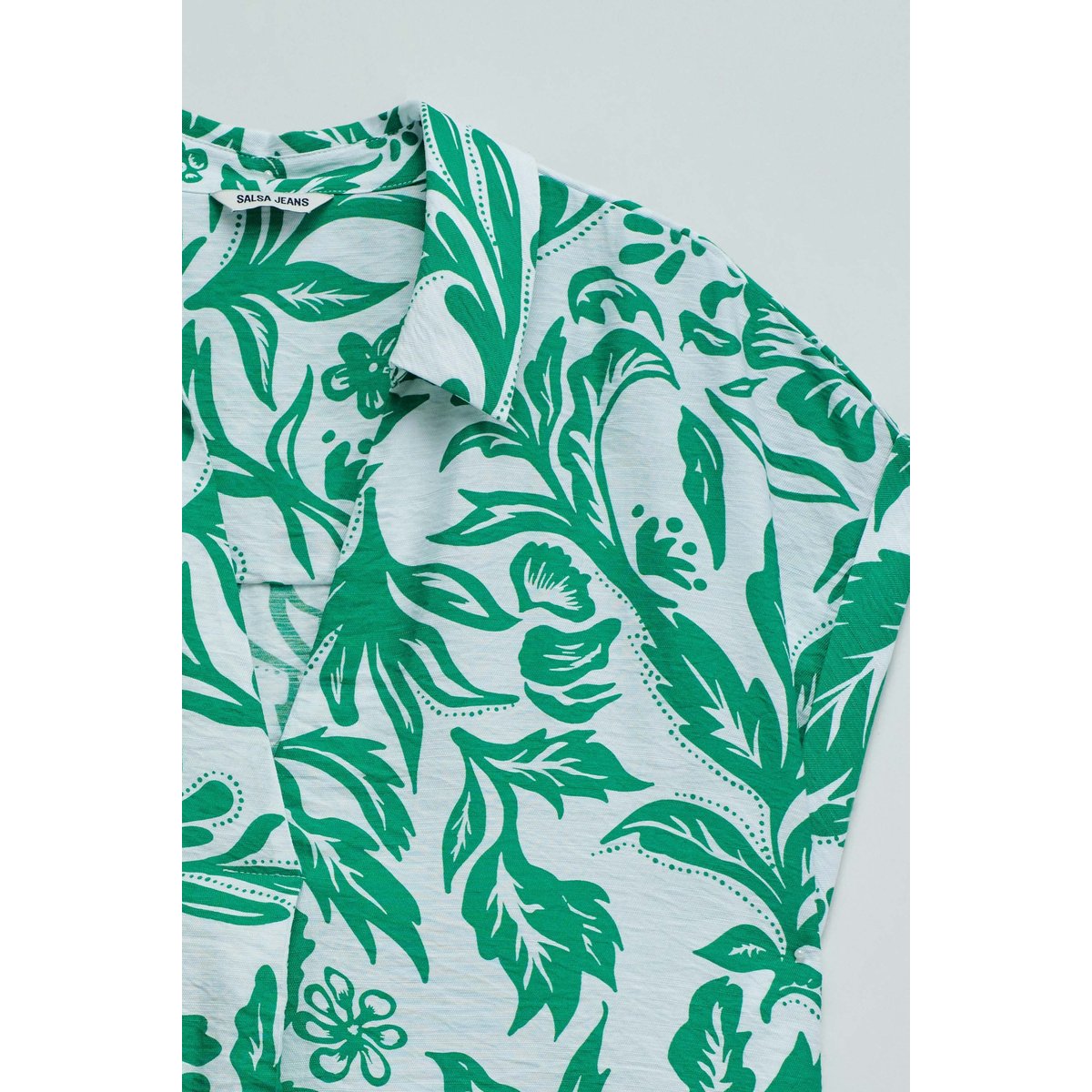 CHEMISE À MOTIF vert kaki, SALSA JEANS