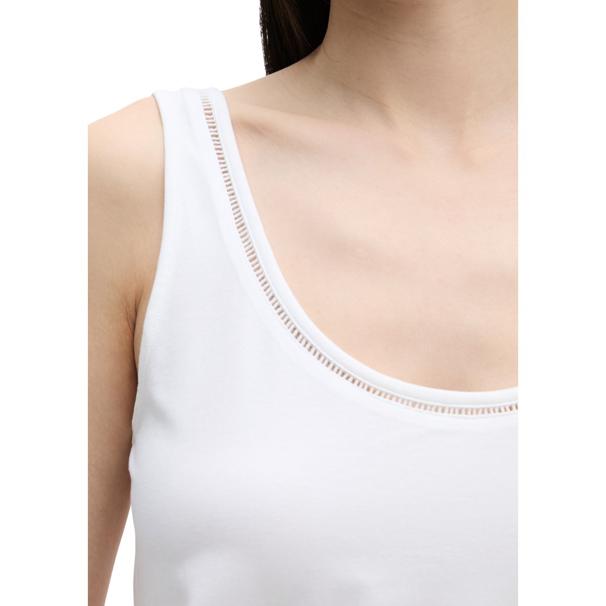 Top relaxed avec TENCEL™ Modal blanc, MARC O'POLO