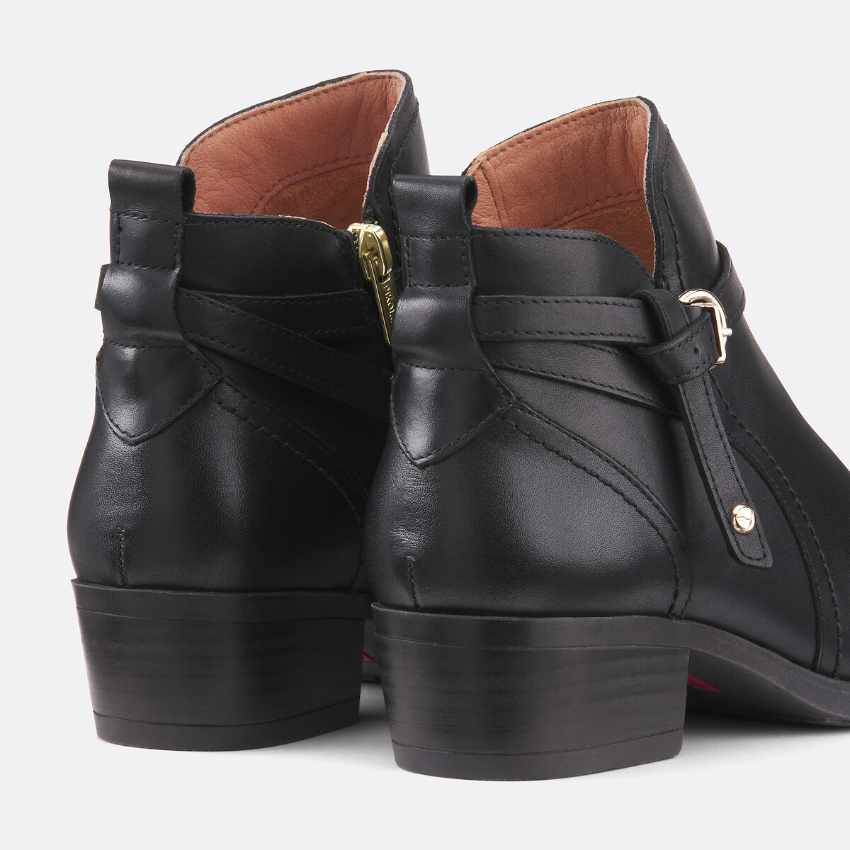 Bottines en cuir Daroca noir, PIKOLINOS