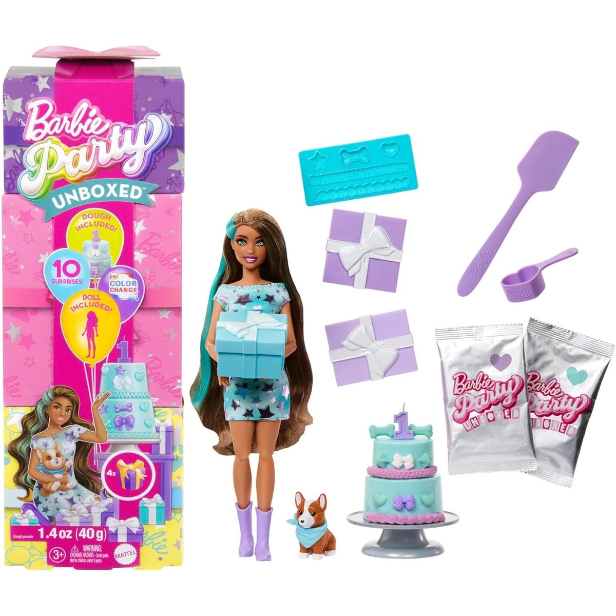 Cadeau Surprise-Coffret Fête D'Anniversaire multicolore, MATTEL