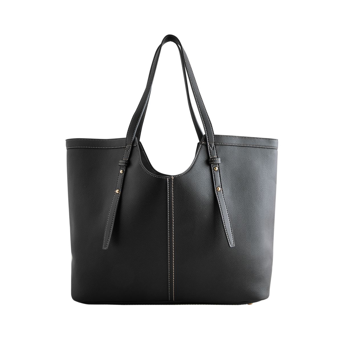 Sac cabas à bandoulière noir, NEXT