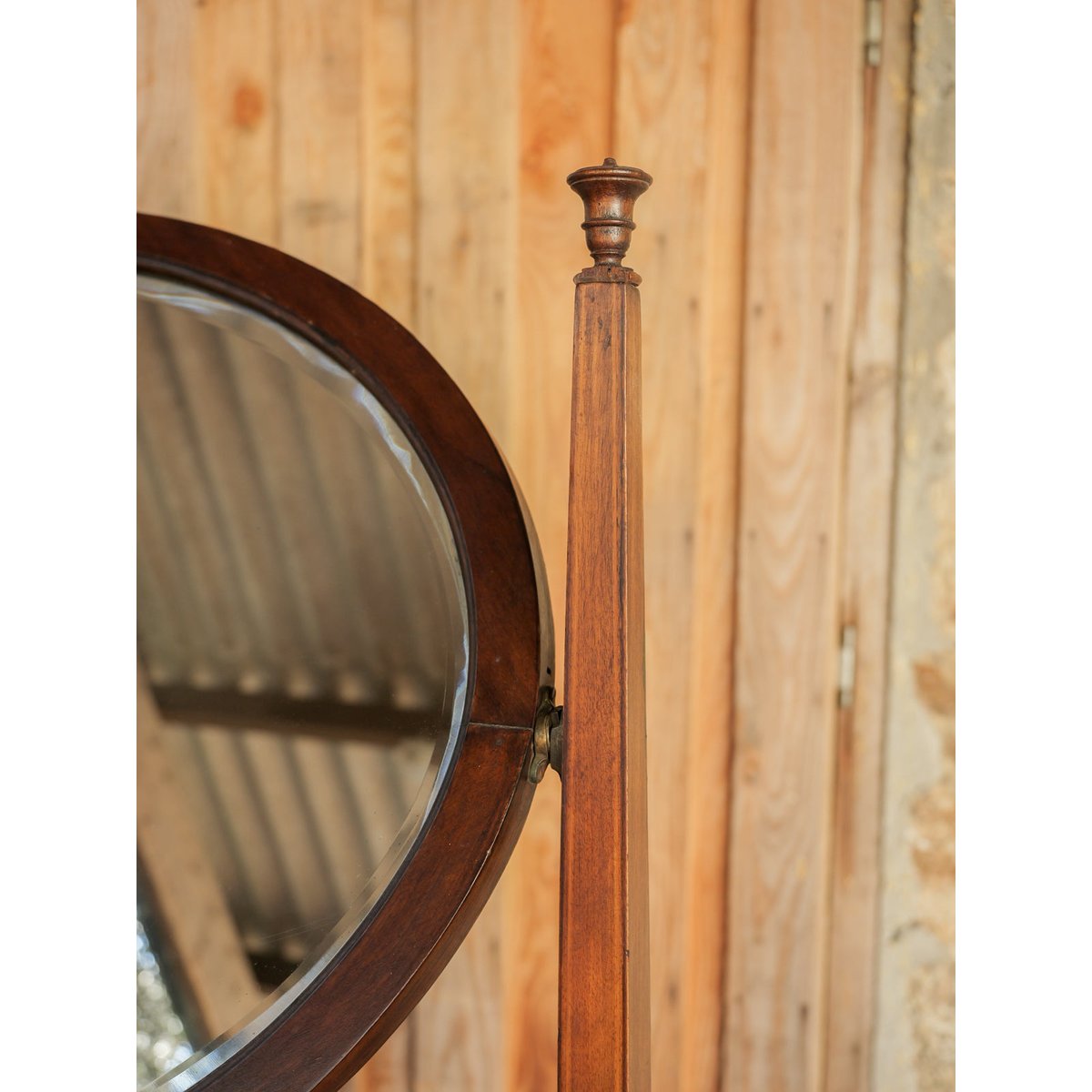 Coiffeuse en acajou de style anglais Louise N°355 - Bon état bois foncé, DEBONGOUT