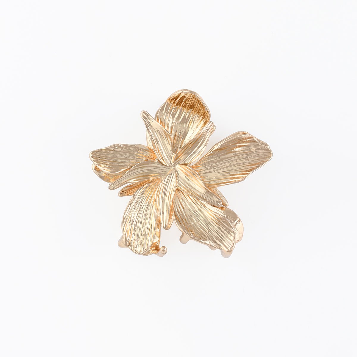Pince à cheveux fleur dorée doré, BALABOOSTE