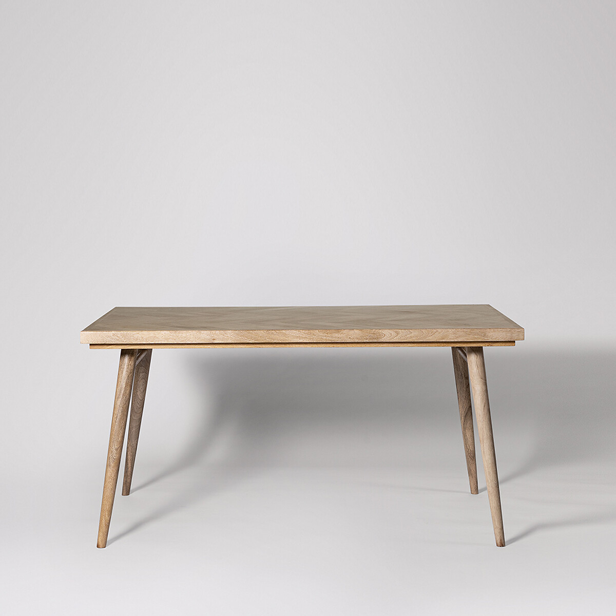Metz Mango Wood 6 Seater Dining Table light wood, SWOON