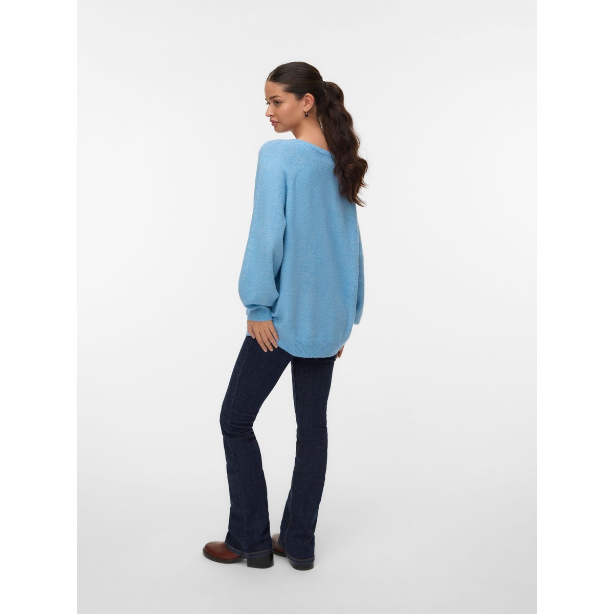 Pull En Maille bleue - glacier lake, VERO MODA