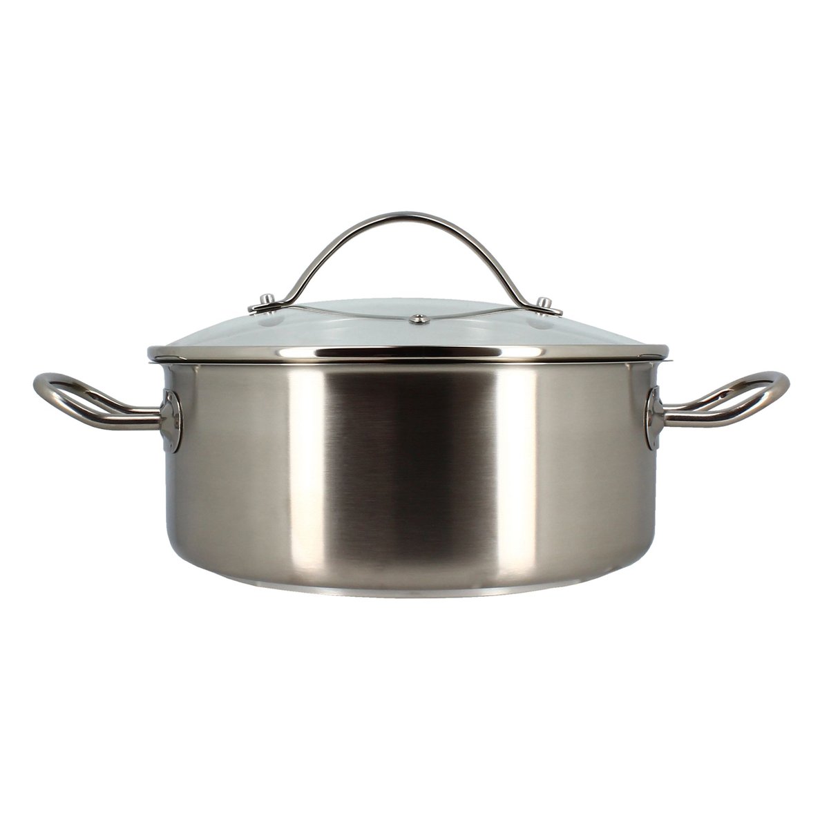 Marmite 24cm en acier inoxydable, PROFESSIONNEL inox, MENASTYL