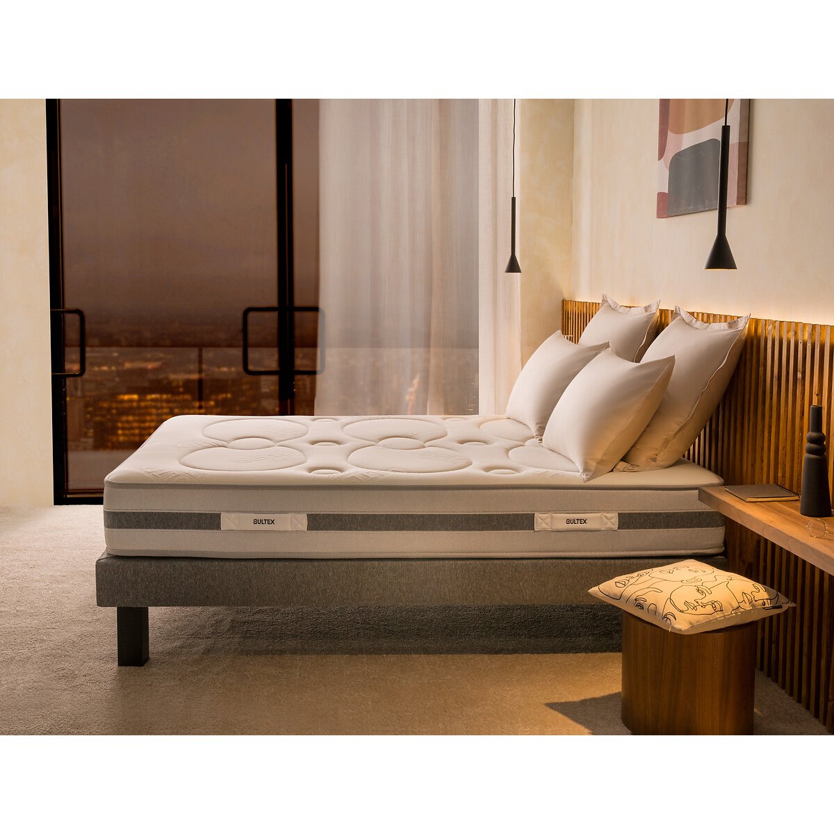 Matelas mousse Bultex gamme hôtelière blanc, BULTEX