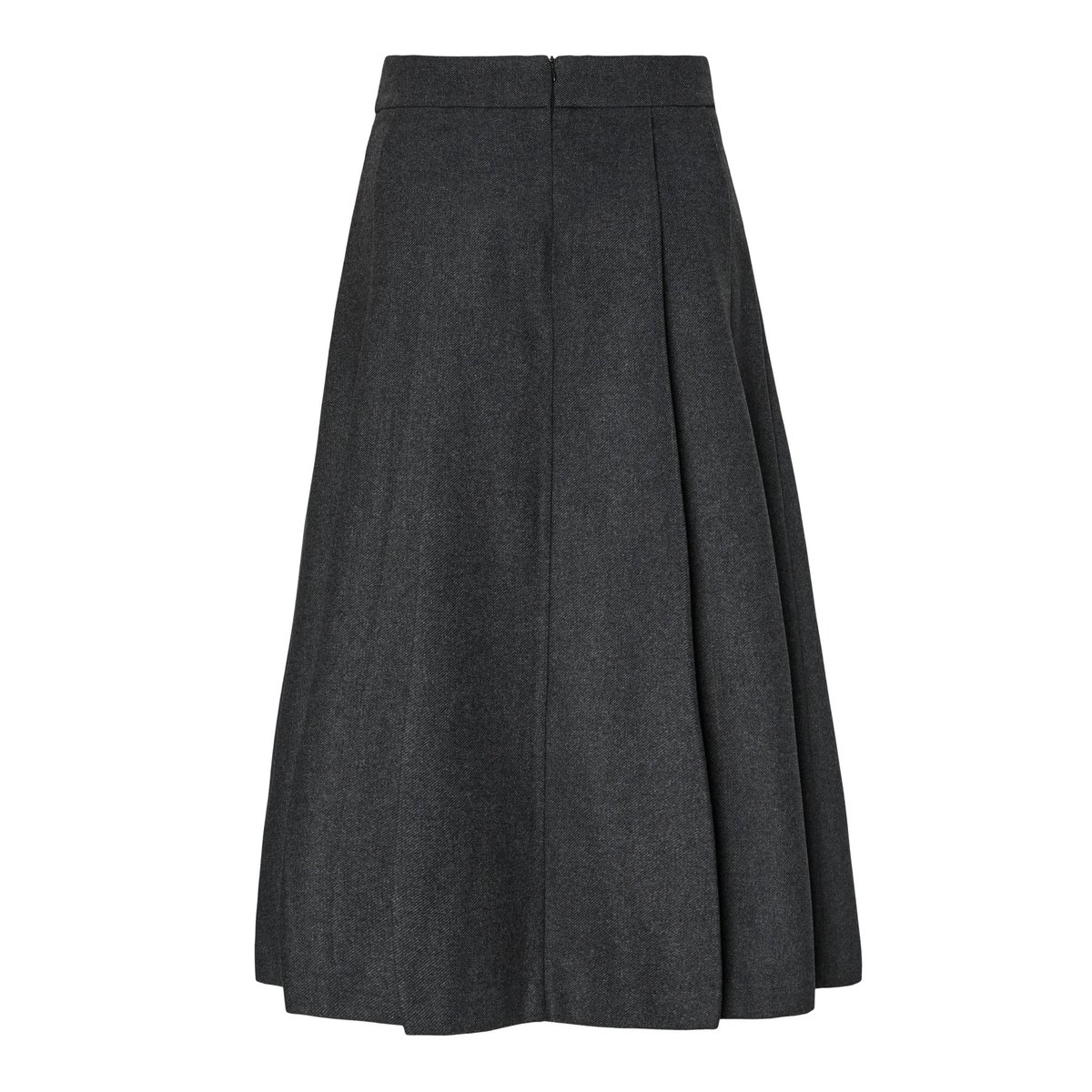 Jupe Mi-Longue dark grey melange, YAS