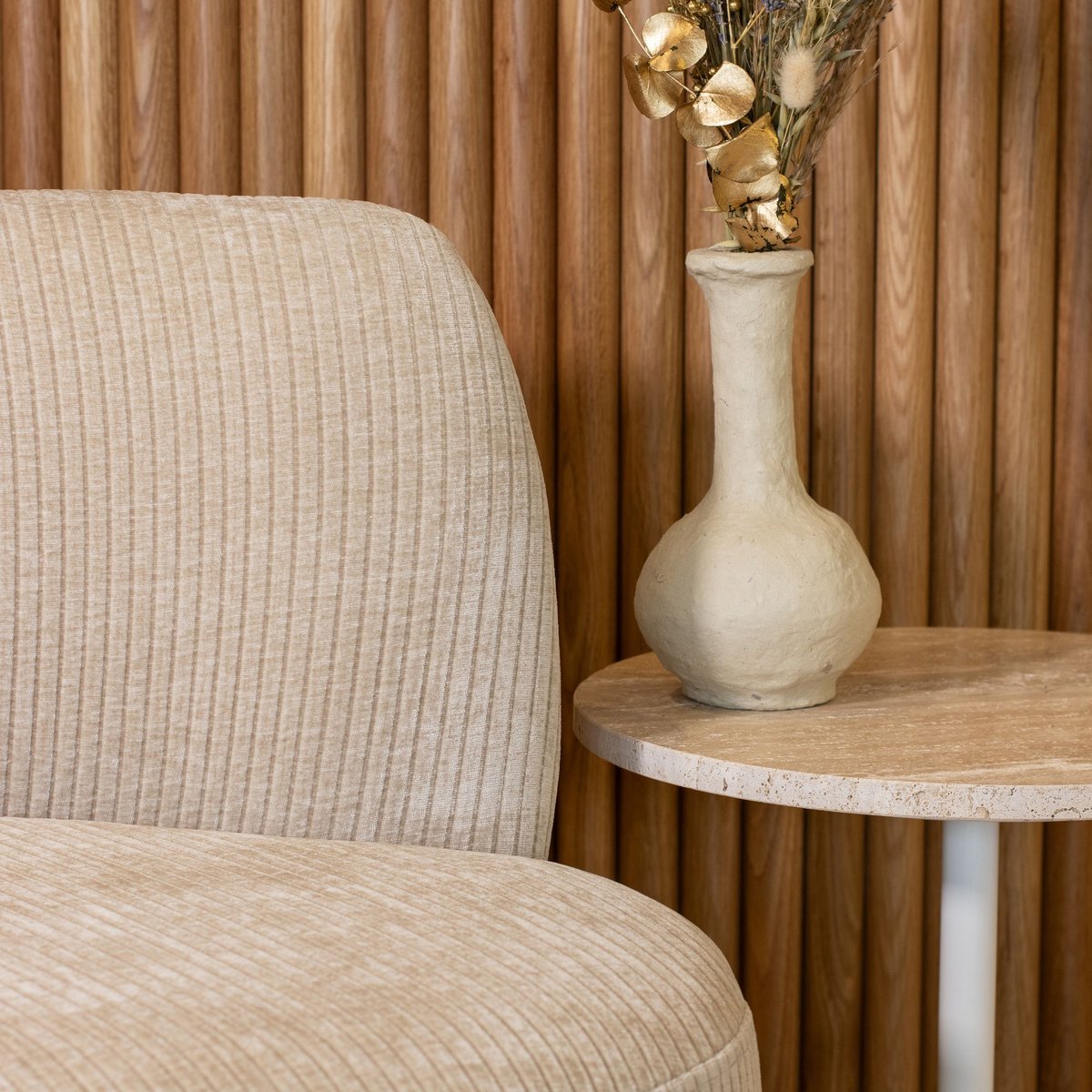 Canapé en tissu bouclette, COME beige, NOW'S HOME