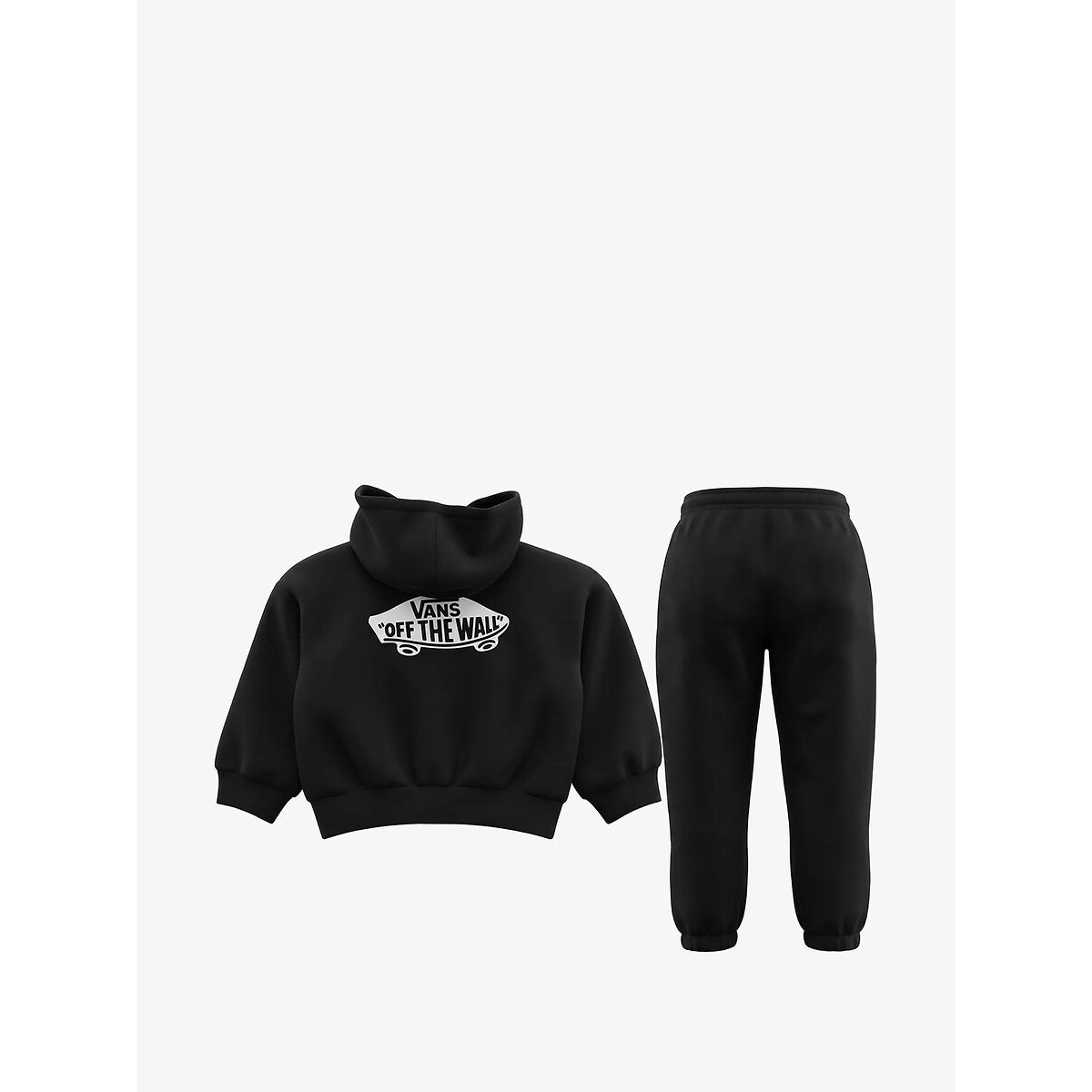 Set bestaande uit een hoodie met rits en een joggingbroek, van molton zwart, VANS