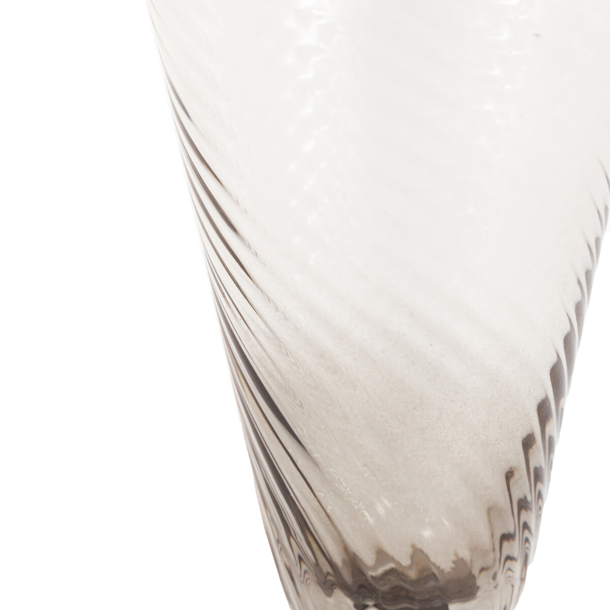 Set of 4 Vela Champagne Flutes in Smoked Grey grey, ÉDITÉ