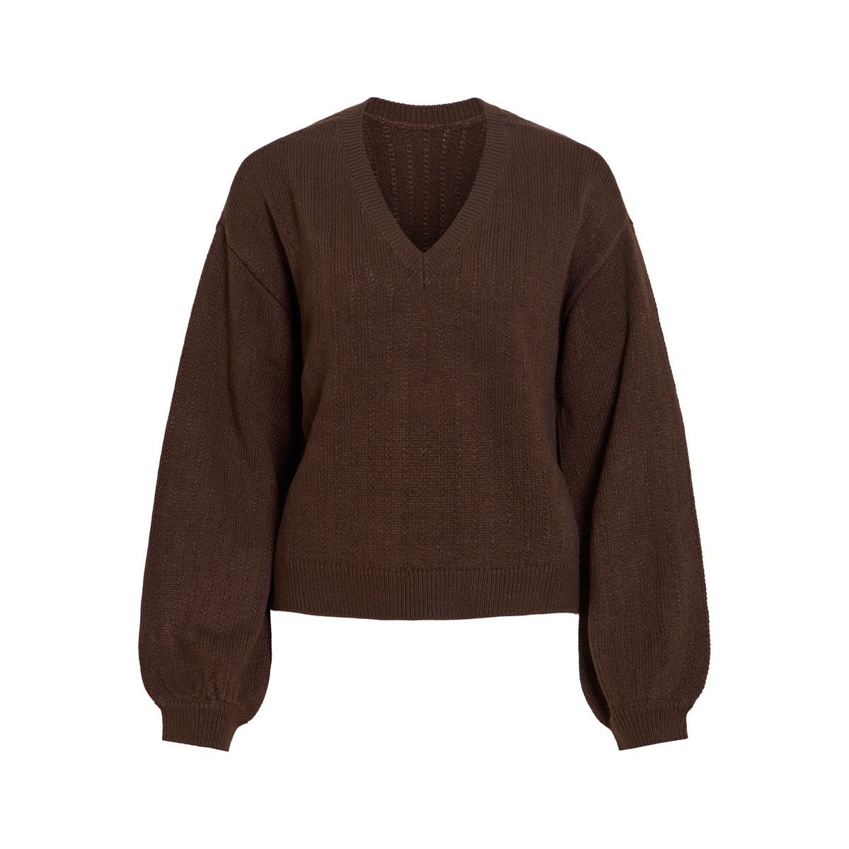 Pull En Maille marron - coffee bean1, VILA