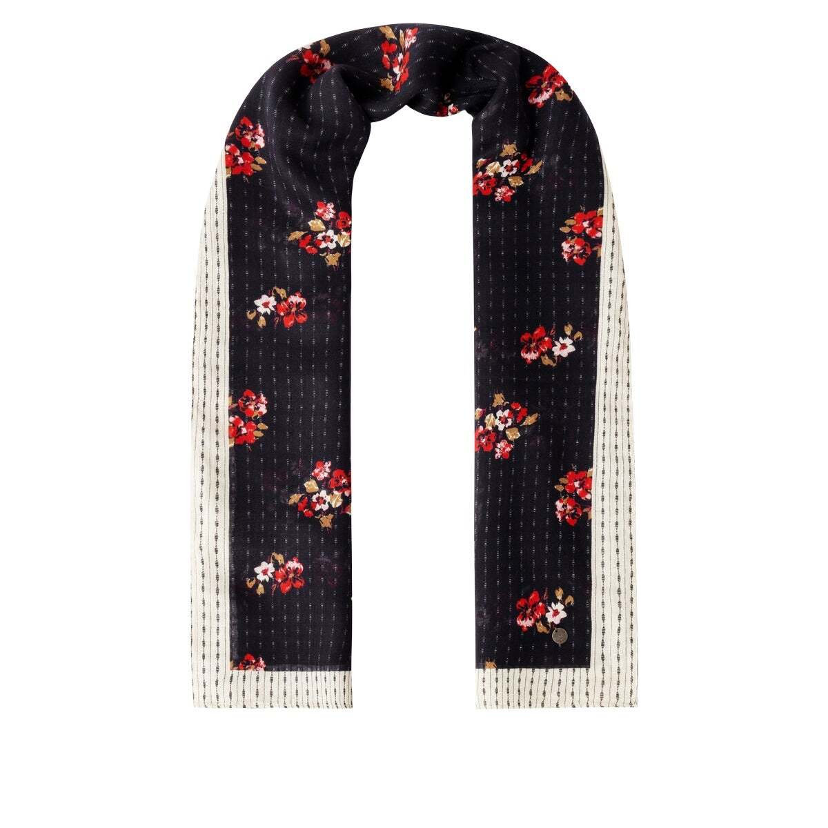 Foulard À Imprimé Floral noir, PEPE JEANS