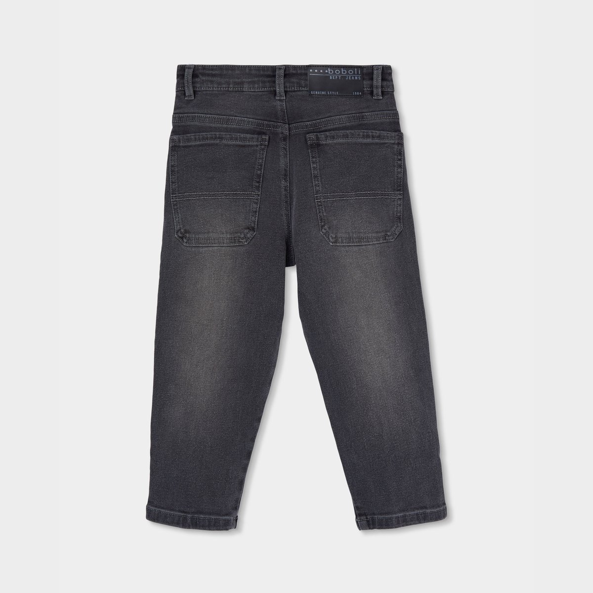 Pantalon garçon denim élastique gris, BOBOLI