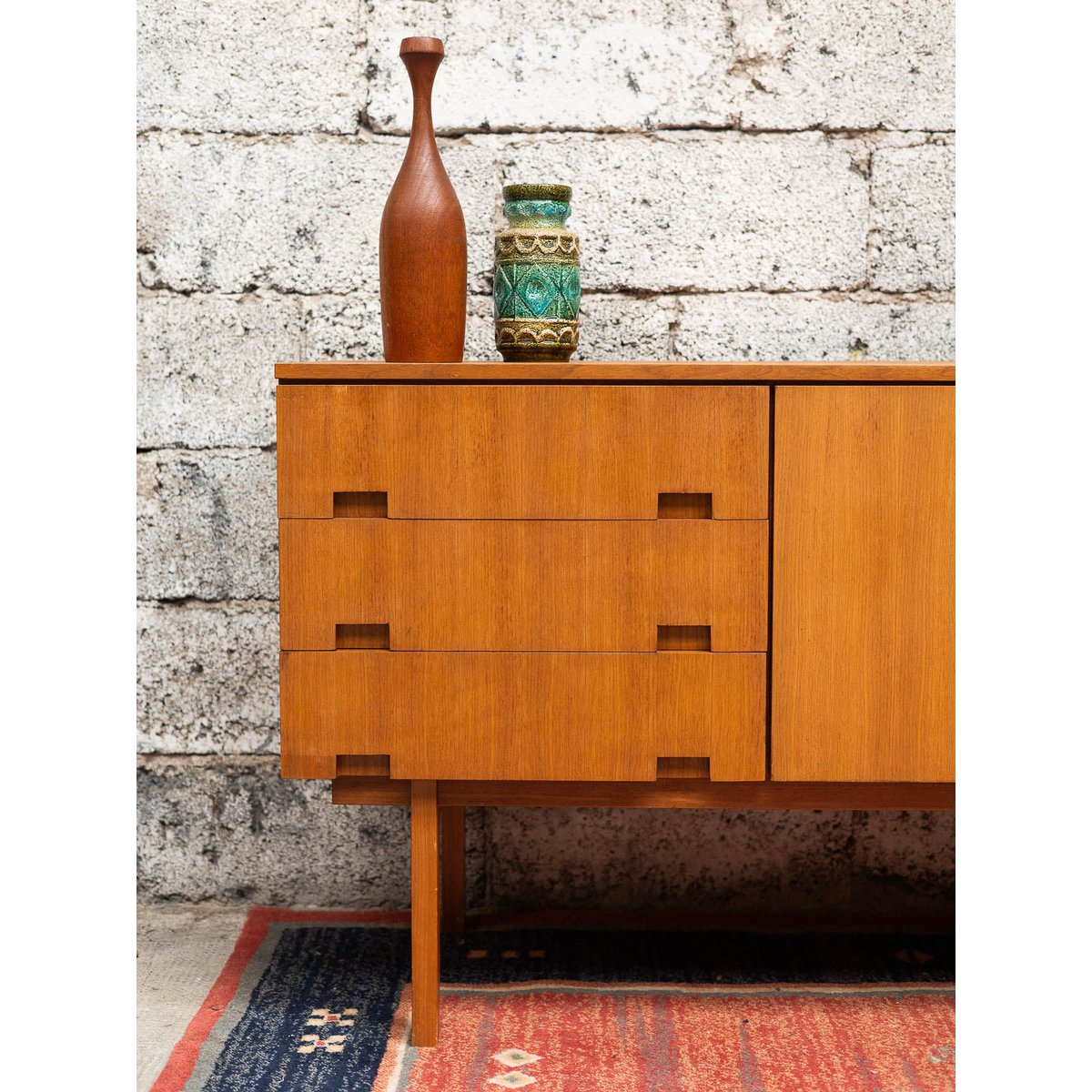 Enfilade scandinave en bois Margaret N°475 - Bon état marron, DEBONGOUT