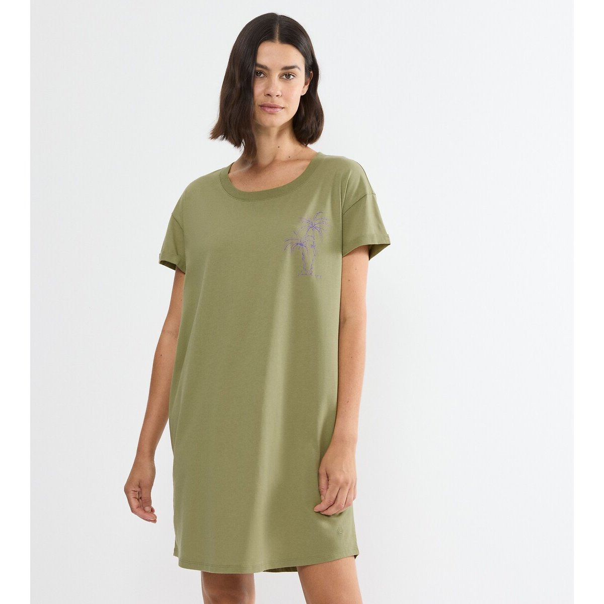 Chemise de nuit manches courtes NIGHTDRESSES olive, TRIUMPH