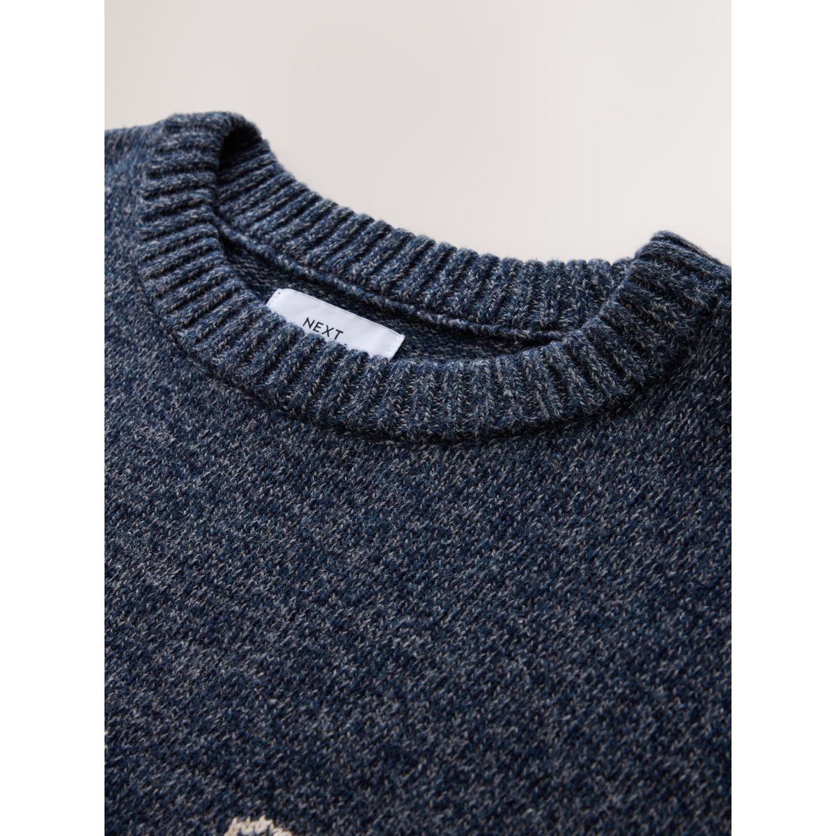 Pull ras du cou à motif sardine bleu, NEXT