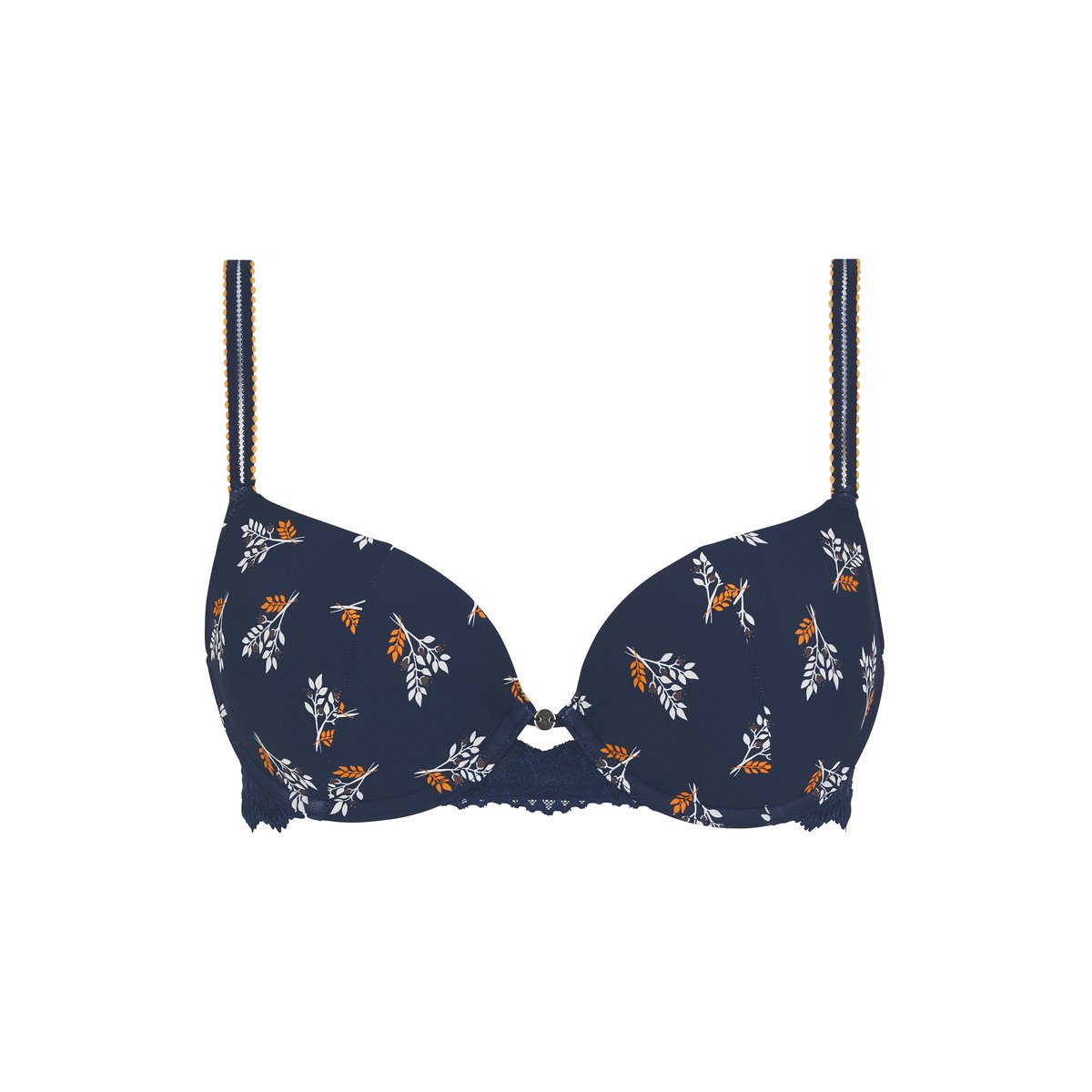 Soutien-gorge coques VALERIA feuillage fond marine, BILLET DOUX
