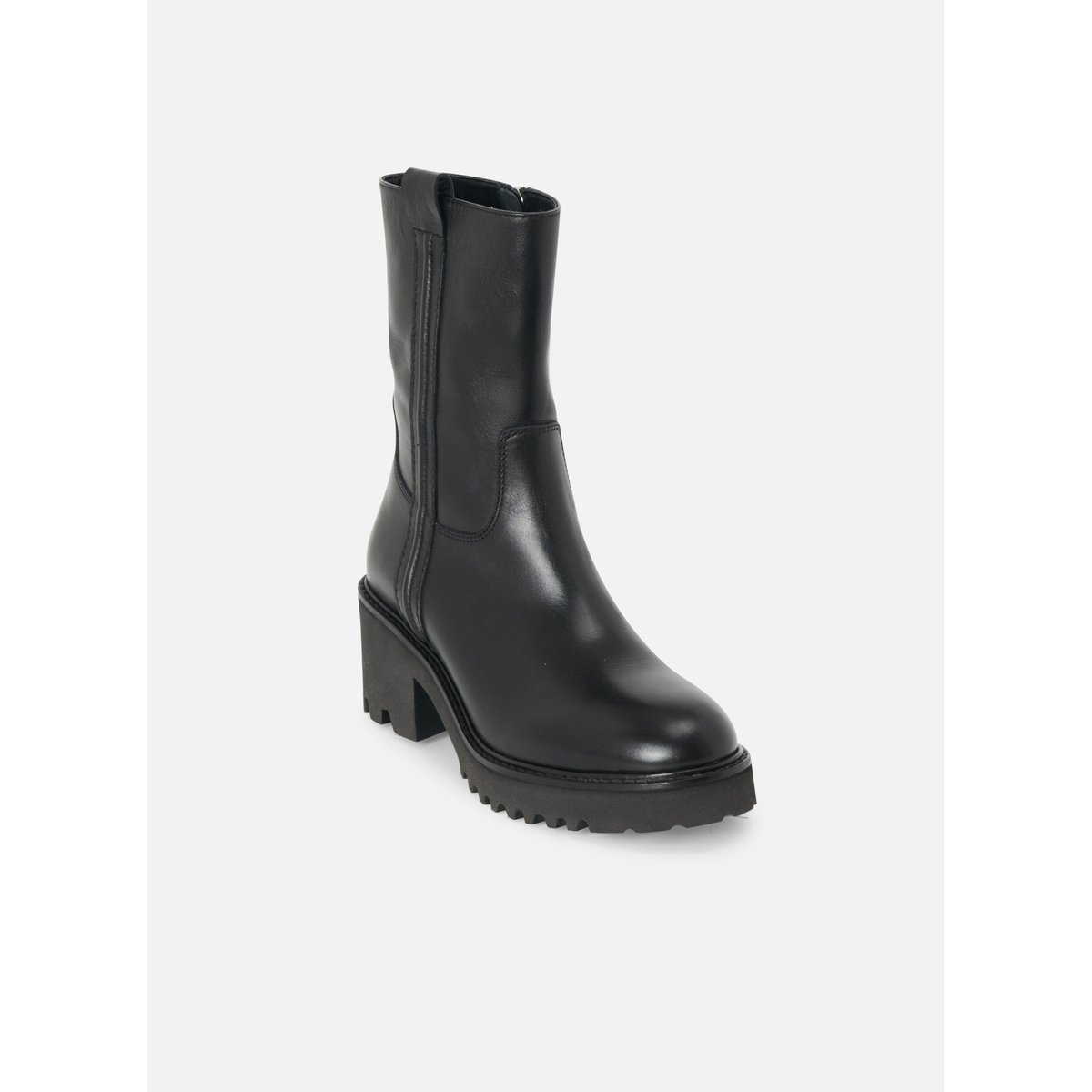 Boots À Talon en cuir SPENCER noir, MELLOW YELLOW