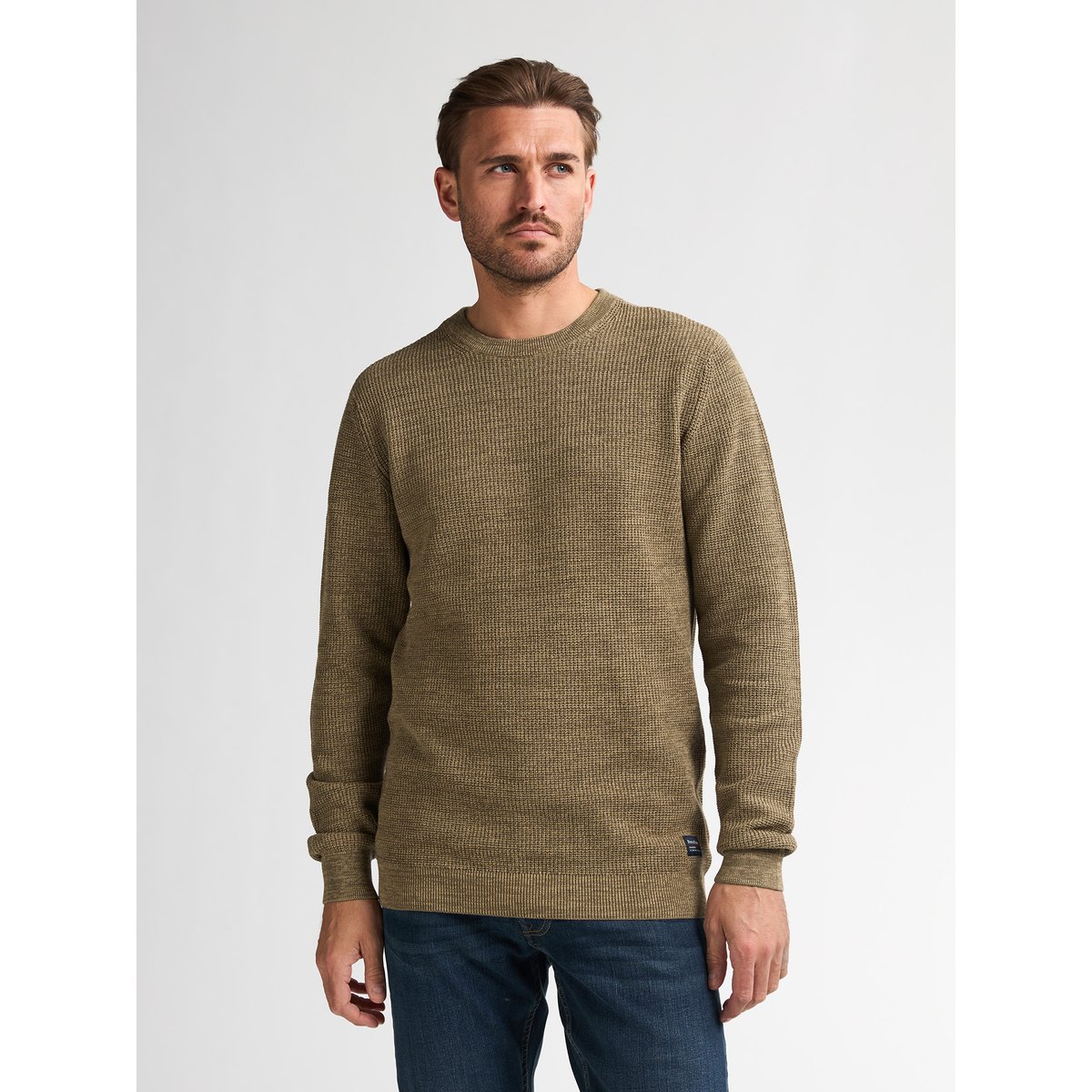 Pull mélangé lincoln marron tan, PETROL INDUSTRIES