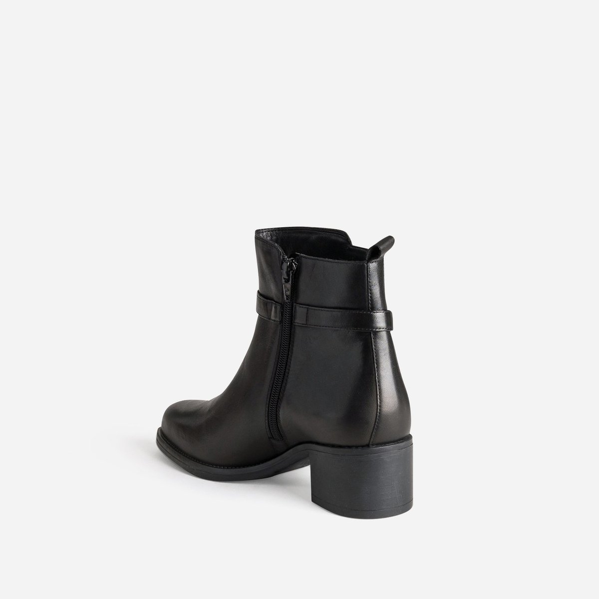 Boots À Talon en cuir NAIMA noir, ERAM
