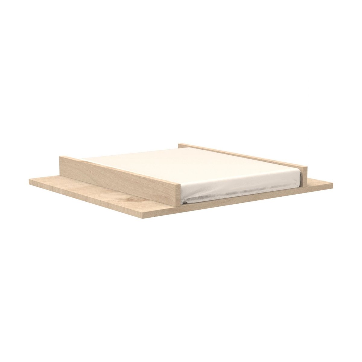 Commode porte et niches avec plan à langer amovible vert, SAUTHON