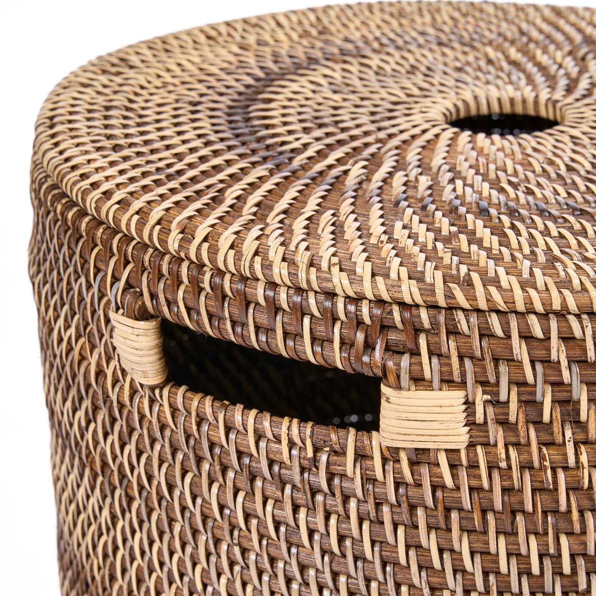 Panier à linge en rotin LAUNDRILLA brun naturel, BAZAR BIZAR