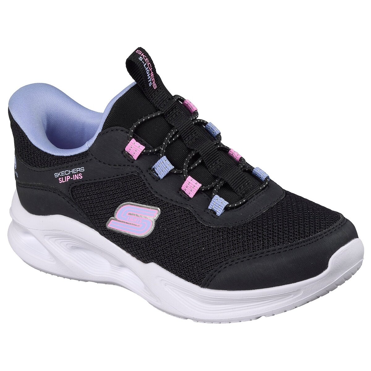 Scarpe da ginnastica slip-in: SOLA GLOW - NEON DASH nero , SKECHERS