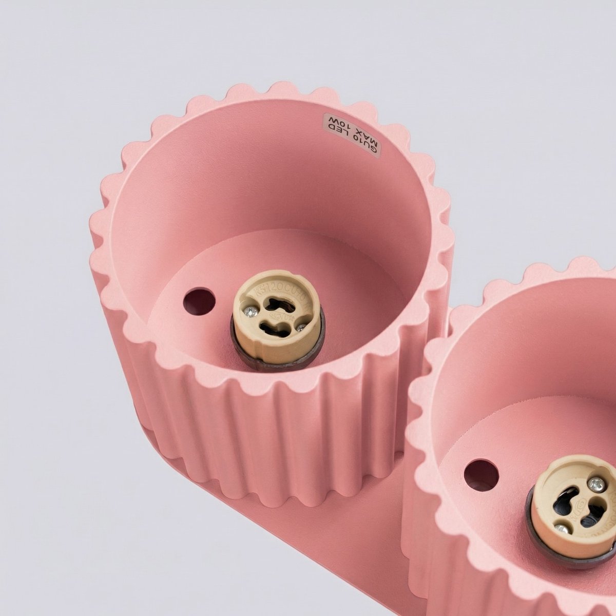 Plafonnier Aluminium Rose GU10 2 AURA rose, EDEN