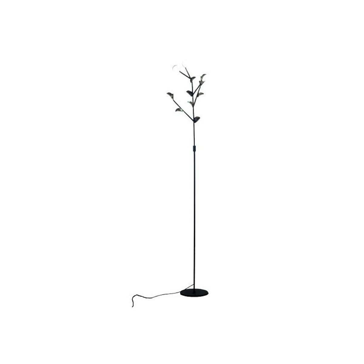 Lampadaire Noir Poésie 11 spots LED noir, MILLUMINE