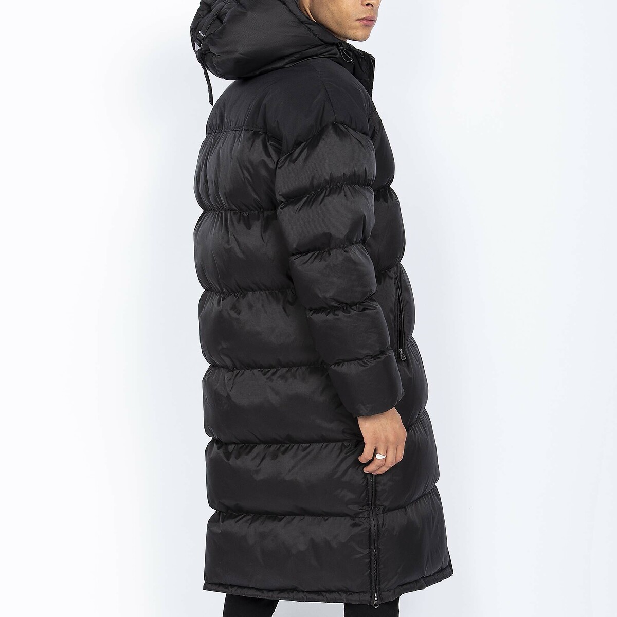 2190 Max Long Padded Jacket with Hood black/black, SCHOTT