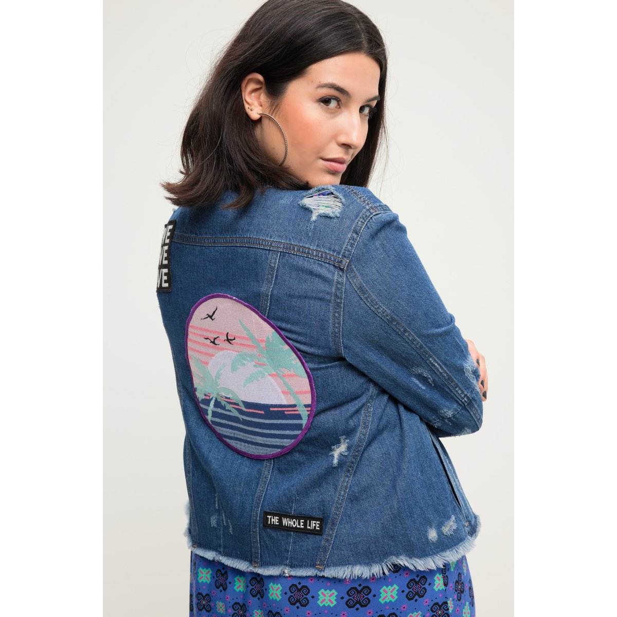Veste en jean coupe Regular Fit avec détails bleu jean, STUDIO UNTOLD