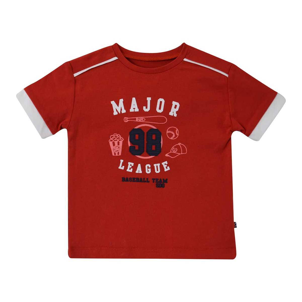 Tee shirt enzio manches courtes rouge, SUCRE D'ORGE