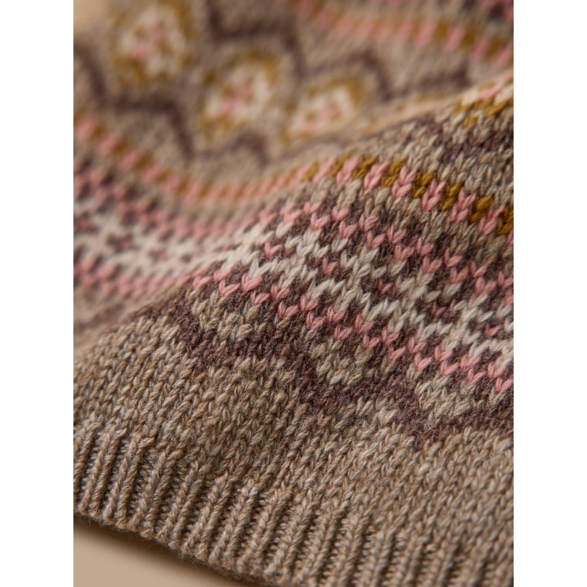 Snood jacquard enfant taupe, CYRILLUS