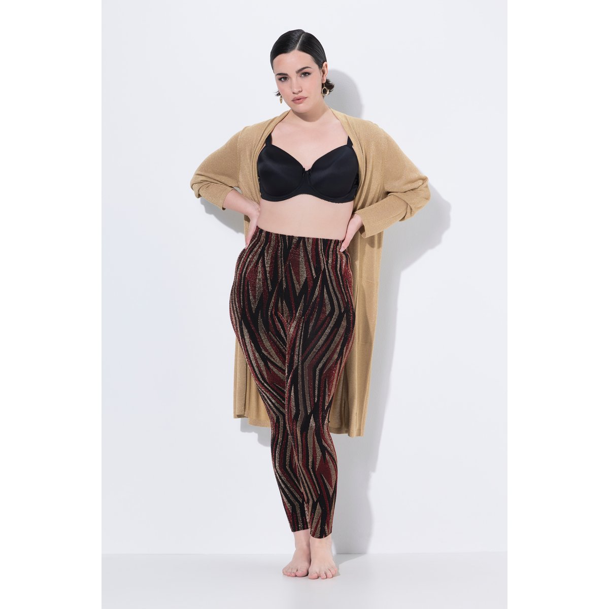 Legging-collant motif animal rouge, ULLA POPKEN
