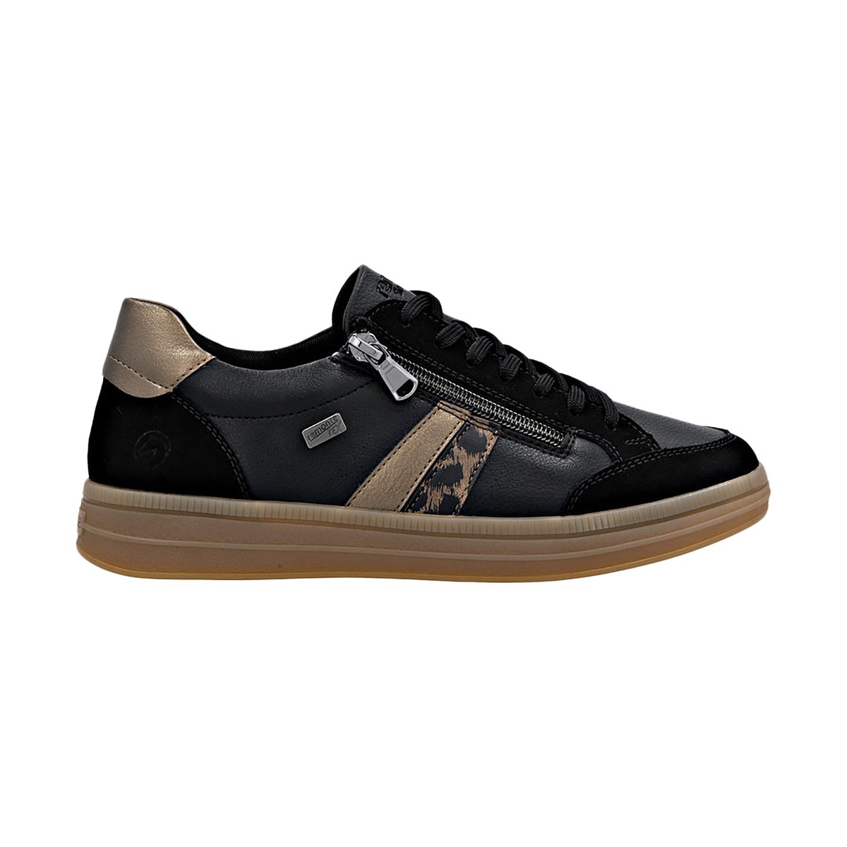 Basket Basse Cuir Rock noir comb, REMONTE