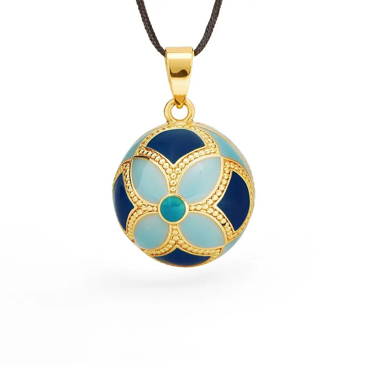 Bola de grossesse - Byzance - Email multicolor - Doré Or 18 multicolore, CACHE COEUR