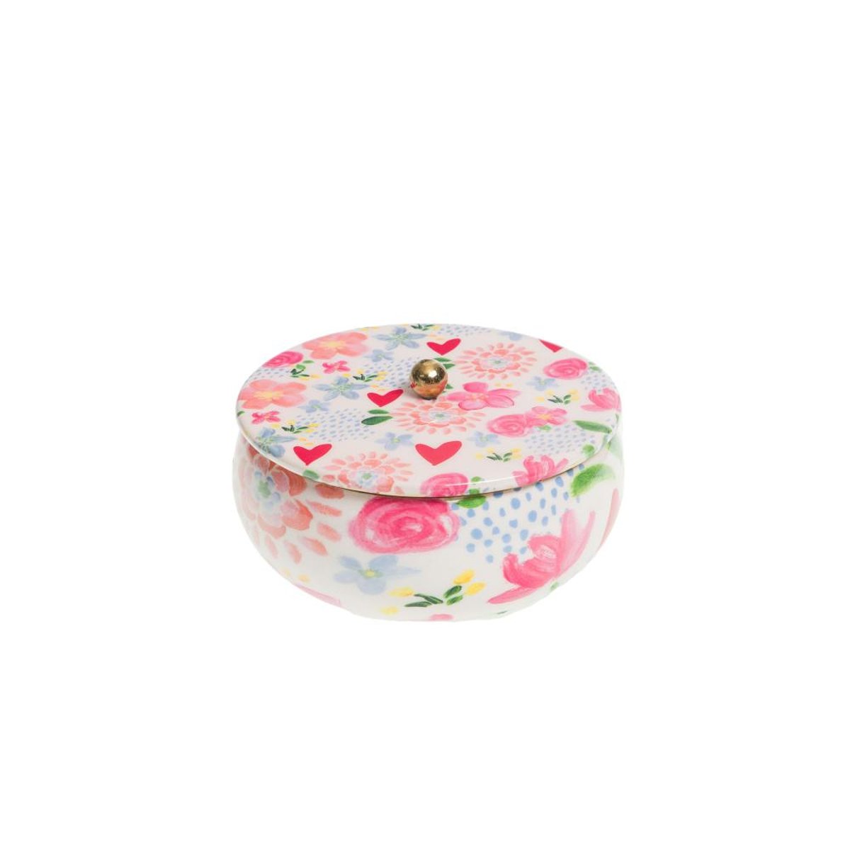 Boîte métal thais 13 cm blanc, AMADEUS