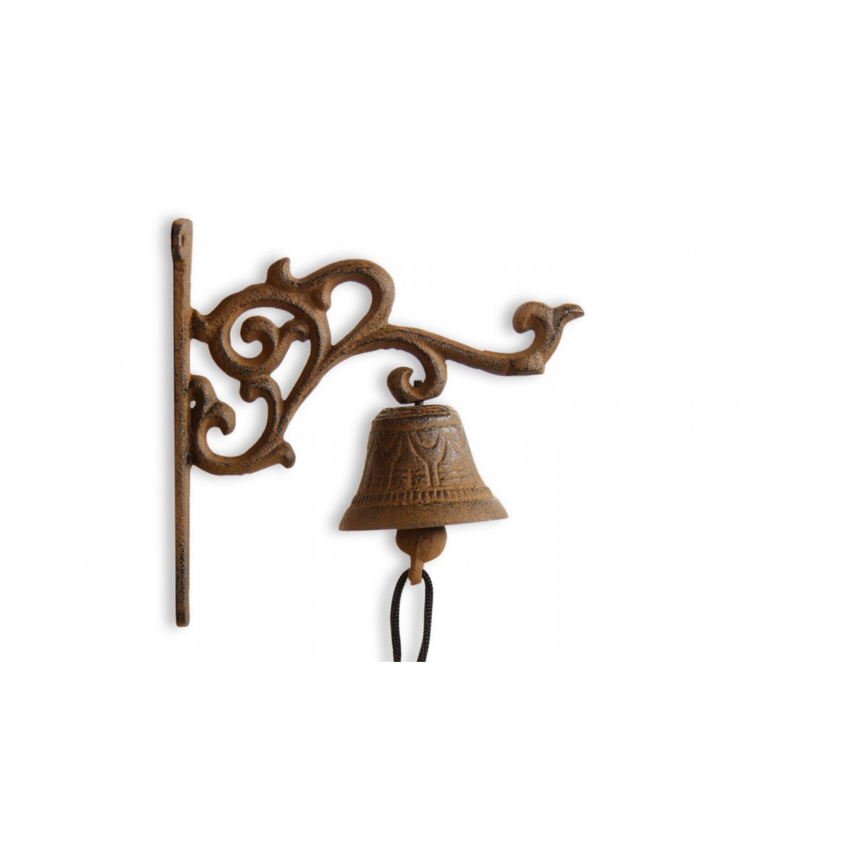Cloche Fonte Marron 18x7.5x17.5cm marron, DECORATION D’AUTREFOIS