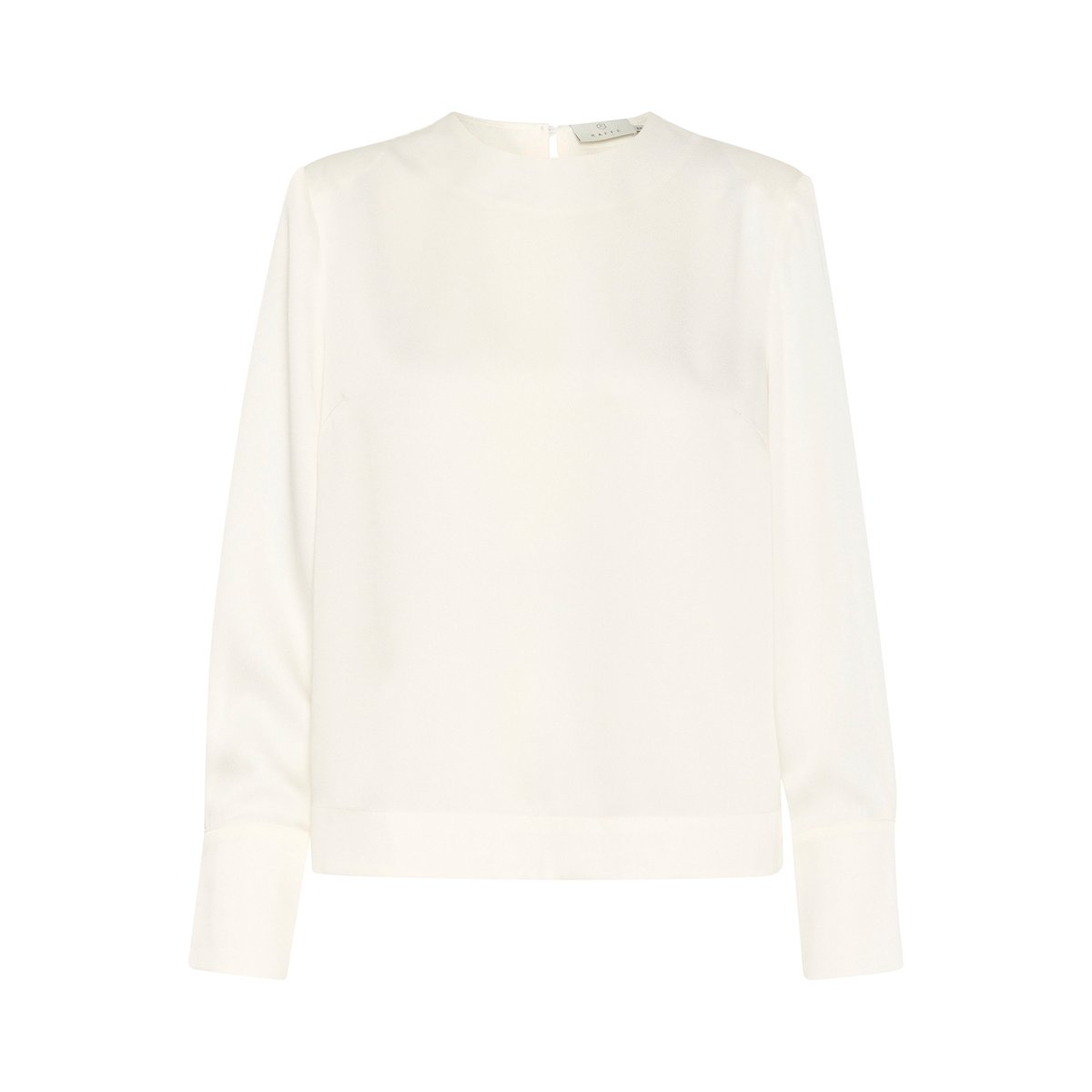Long sleeved blouse blanc chalk, KAFFE