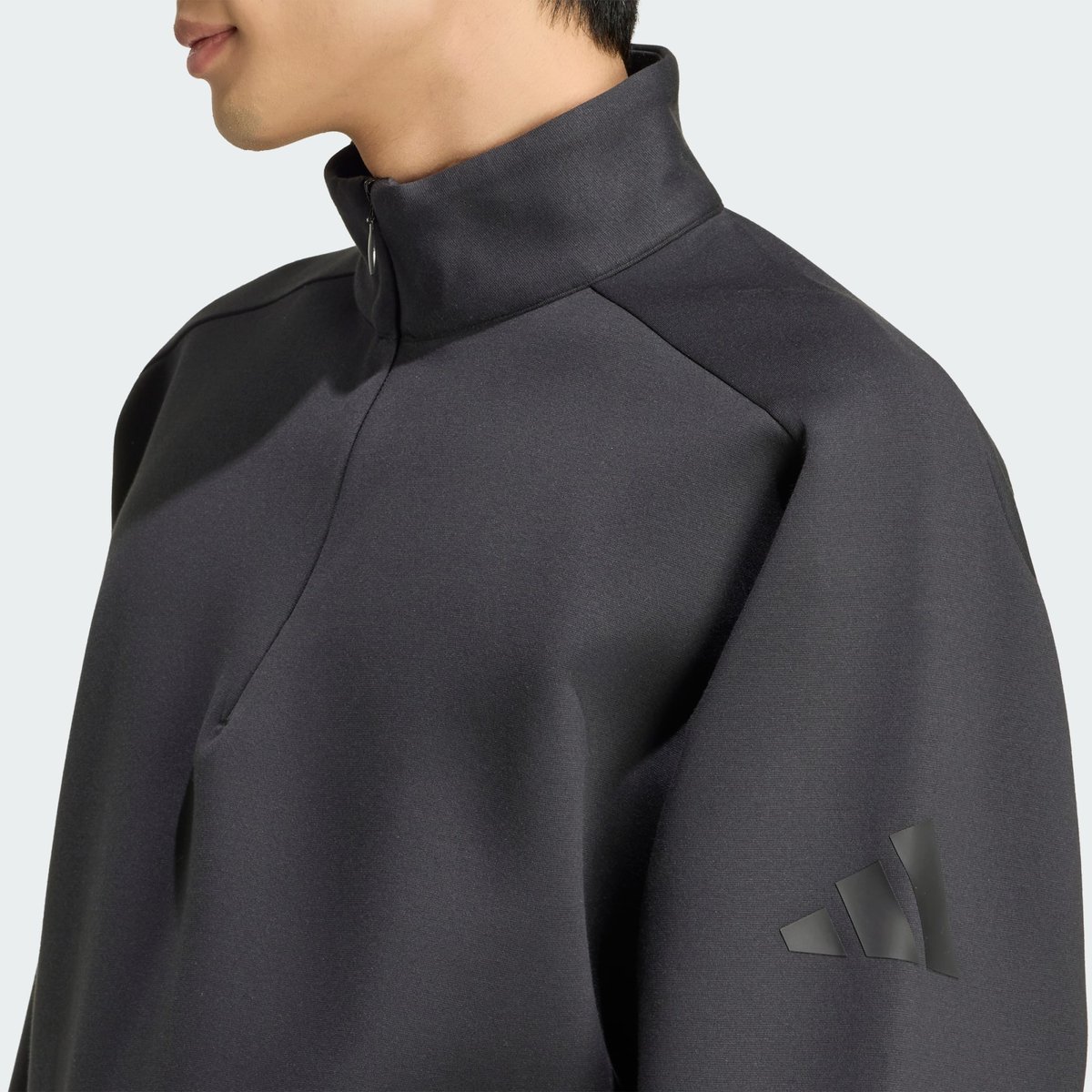 Sweat-Shirt Zip 1/4 Maille Hiver Soft Lux Sweat-Shirt Zip 1/4 Maille Hiver Soft Lux black, ADIDAS SPORTSWEAR
