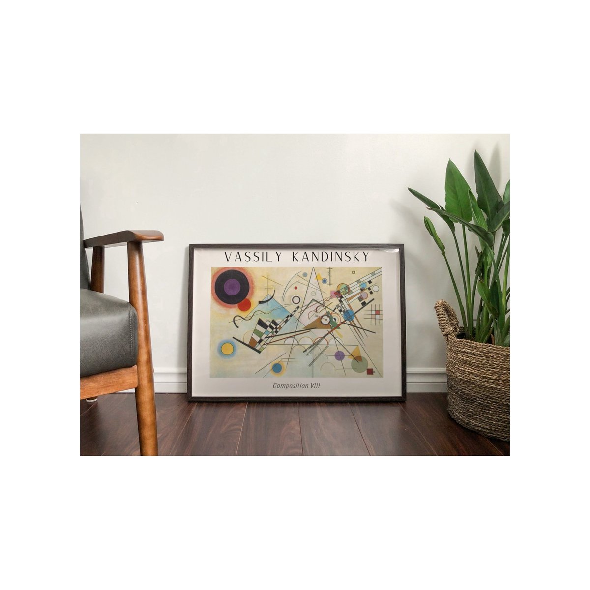 Affiche Vassily Kandinsky Composition VIII blanc, L'AFFICHERIE