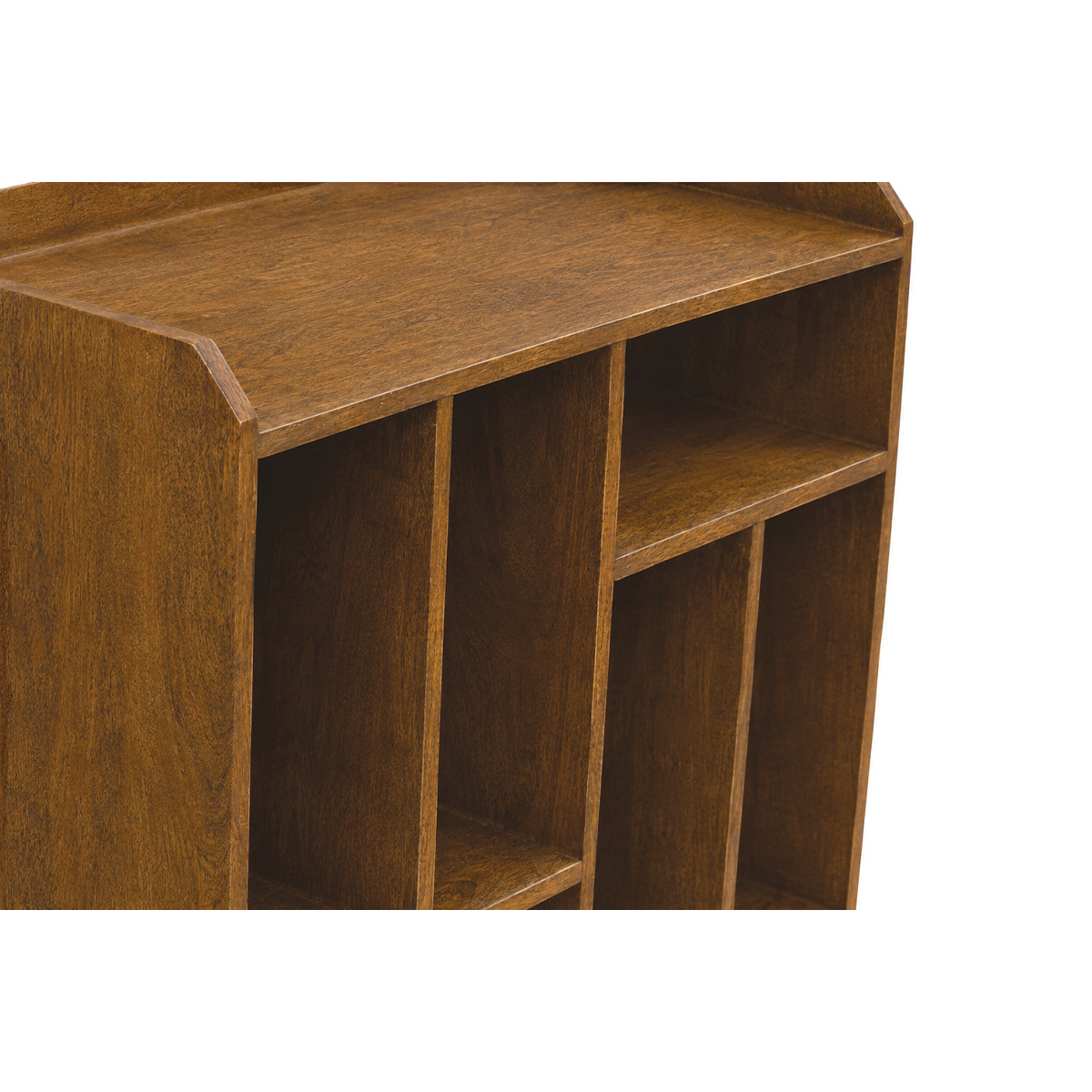 Buffet de rangement vinyles en bois massif et métal noir L76 cm BLUES couleur unique, MILIBOO