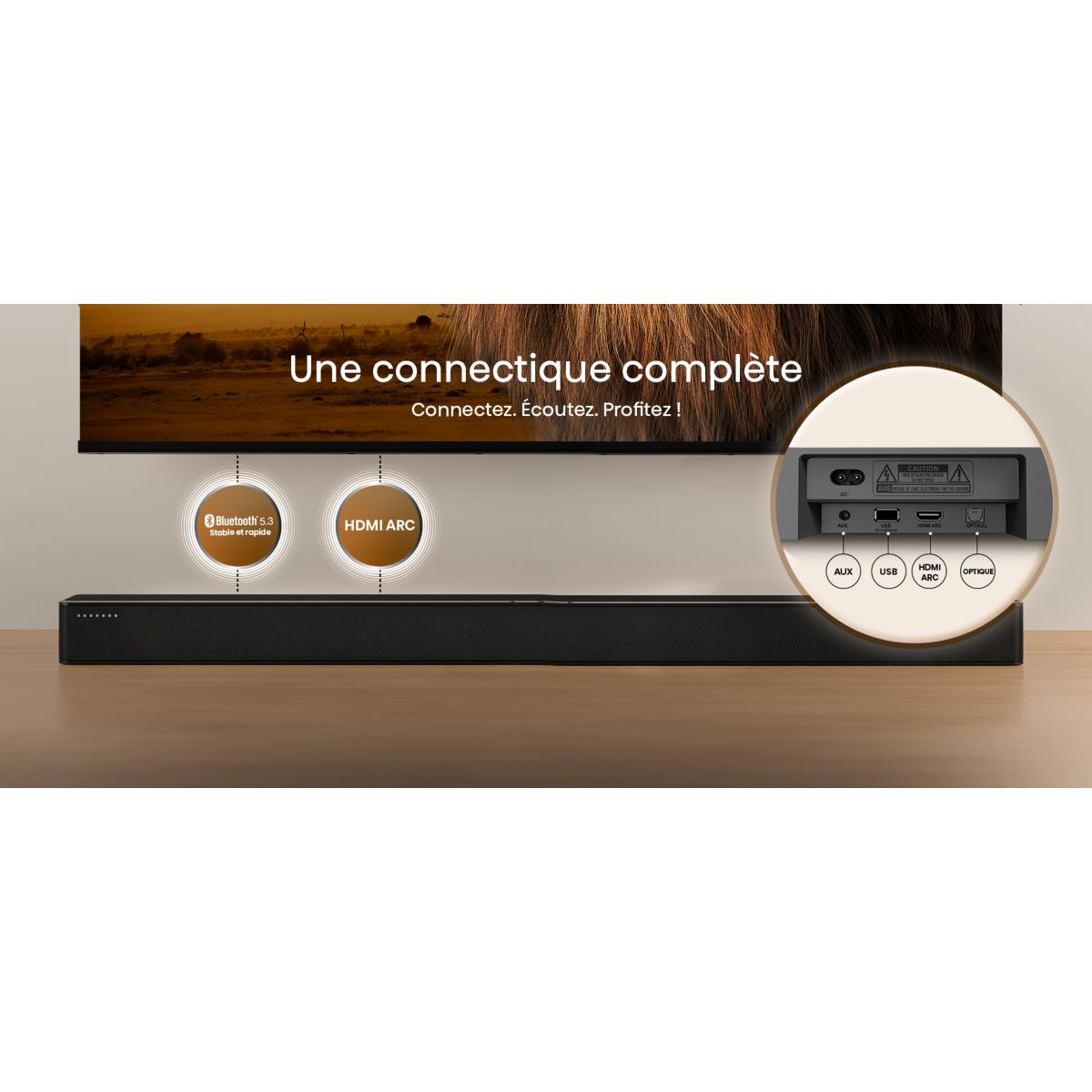 Barre de son HS2100 couleur unique, HISENSE